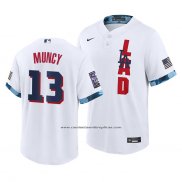 Camiseta Beisbol Hombre Los Angeles Dodgers Max Muncy 2021 All Star Replica Blanco