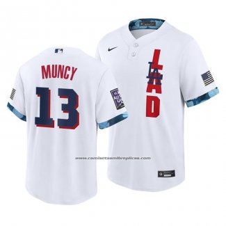 Camiseta Beisbol Hombre Los Angeles Dodgers Max Muncy 2021 All Star Replica Blanco