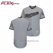 Camiseta Beisbol Hombre Minnesota Twins 2018 Dia de los Caidos Flex Base Gris