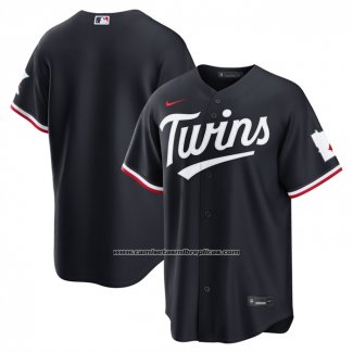 Camiseta Beisbol Hombre Minnesota Twins Alterno Stadium Azul
