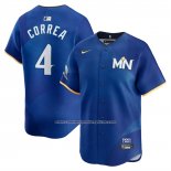 Camiseta Beisbol Hombre Minnesota Twins Carlos Correa 2025 City Connect Limited Azul