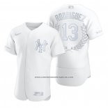 Camiseta Beisbol Hombre New York Yankees Alex Rodriguez Award Collection AL MVP Blanco