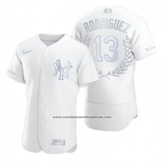 Camiseta Beisbol Hombre New York Yankees Alex Rodriguez Award Collection AL MVP Blanco