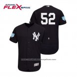 Camiseta Beisbol Hombre New York Yankees C.c. Sabathia Flex Base Entrenamiento de Primavera 2019 Azul