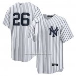 Camiseta Beisbol Hombre New York Yankees DJ LeMahieu Primera Replica Blanco