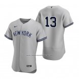 Camiseta Beisbol Hombre New York Yankees Joey Gallo Autentico Road Gris
