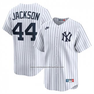 Camiseta Beisbol Hombre New York Yankees Reggie Jackson Cooperstown Collection Limited Blanco