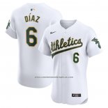 Camiseta Beisbol Hombre Oakland Athletics Aledmys Diaz Primera Elite Blanco