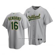 Camiseta Beisbol Hombre Oakland Athletics Liam Hendriks Replica Road 2020 Gris