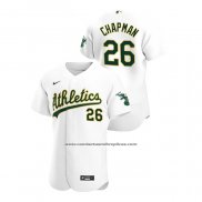Camiseta Beisbol Hombre Oakland Athletics Matt Chapman Autentico 2020 Primera Blanco
