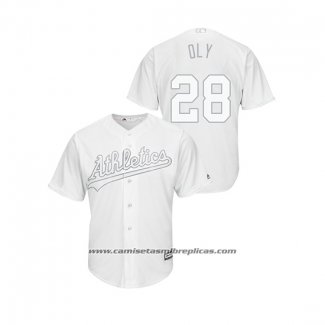 Camiseta Beisbol Hombre Oakland Athletics Matt Olson 2019 Players Weekend Replica Blanco