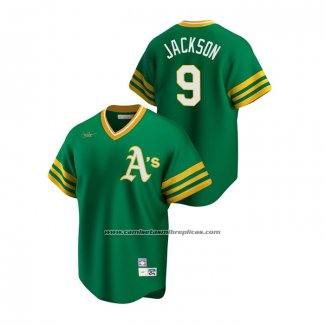 Camiseta Beisbol Hombre Oakland Athletics Reggie Jackson Cooperstown Collection Road Verde