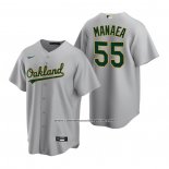 Camiseta Beisbol Hombre Oakland Athletics Sean Manaea Replica Road Gris