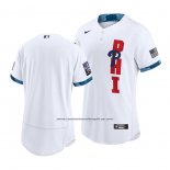 Camiseta Beisbol Hombre Philadelphia Phillies 2021 All Star Autentico Blanco