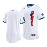 Camiseta Beisbol Hombre Philadelphia Phillies 2021 All Star Autentico Blanco