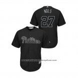 Camiseta Beisbol Hombre Philadelphia Phillies Aaron Nola 2019 Players Weekend Replica Negro