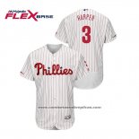 Camiseta Beisbol Hombre Philadelphia Phillies Bryce Harper Flex Base Blanco