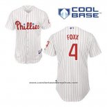 Camiseta Beisbol Hombre Philadelphia Phillies Jimmy Foxx 4 Blanco Primera Cool Base