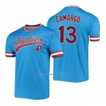 Camiseta Beisbol Hombre Philadelphia Phillies Johan Camargo Cooperstown Collection Stitches Azul
