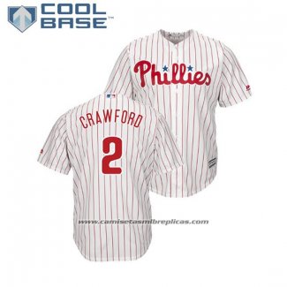 Camiseta Beisbol Hombre Philadelphia Phillies Jp Crawford Cool Base Primera Blanco