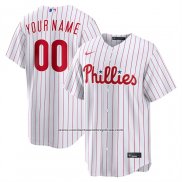 Camiseta Beisbol Hombre Philadelphia Phillies Primera Replica Personalizada Blanco1