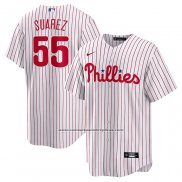 Camiseta Beisbol Hombre Philadelphia Phillies Ranger Suarez Primera Replica Blanco