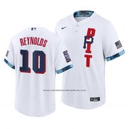 Camiseta Beisbol Hombre Pittsburgh Pirates Bryan Reynolds 2021 All Star Replica Blanco
