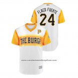 Camiseta Beisbol Hombre Pittsburgh Pirates Chris Archer 2019 Little League Classic Flaco Fuerte Replica Blanco