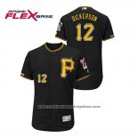 Camiseta Beisbol Hombre Pittsburgh Pirates Corey Dickerson Autentico Flex Base Negro