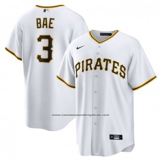 Camiseta Beisbol Hombre Pittsburgh Pirates Ji-Hwan Bae Replica Blanco
