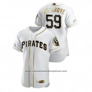 Camiseta Beisbol Hombre Pittsburgh Pirates Joe Musgrove Golden Edition Autentico Blanco