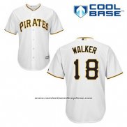 Camiseta Beisbol Hombre Pittsburgh Pirates Neil Walker 18 Blanco Primera Cool Base