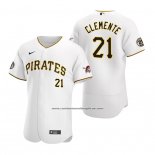 Camiseta Beisbol Hombre Pittsburgh Pirates Roberto Clemente Day Autentico Blanco