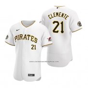 Camiseta Beisbol Hombre Pittsburgh Pirates Roberto Clemente Day Autentico Blanco