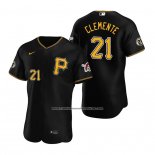 Camiseta Beisbol Hombre Pittsburgh Pirates Roberto Clemente Day Autentico Negro