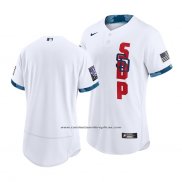 Camiseta Beisbol Hombre San Diego Padres 2021 All Star Autentico Blanco