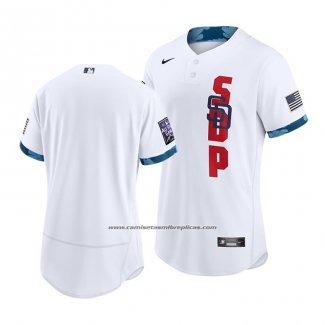 Camiseta Beisbol Hombre San Diego Padres 2021 All Star Autentico Blanco