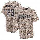 Camiseta Beisbol Hombre San Diego Padres Fernando Tatis Jr. Flex Base Autentico Collection Primera Blanco