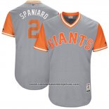 Camiseta Beisbol Hombre San Francisco Giants 2017 Little League World Series Denard Span Gris