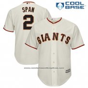 Camiseta Beisbol Hombre San Francisco Giants Denard Span Crema Cool Base