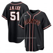 Camiseta Beisbol Hombre San Francisco Giants Jung Hoo Lee Fashion Replica Negro
