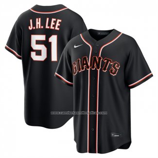 Camiseta Beisbol Hombre San Francisco Giants Jung Hoo Lee Fashion Replica Negro