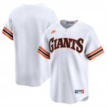 Camiseta Beisbol Hombre San Francisco Giants Throwback Cooperstown Collection Limited Blanco