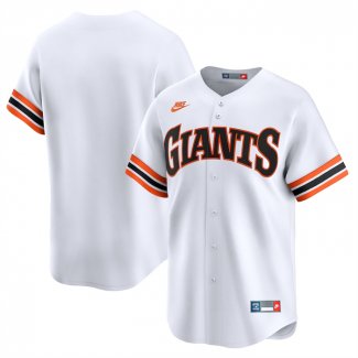 Camiseta Beisbol Hombre San Francisco Giants Throwback Cooperstown Collection Limited Blanco