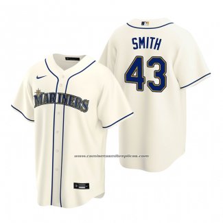 Camiseta Beisbol Hombre Seattle Mariners Joe Smith Replica Alterno Crema