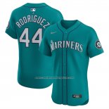 Camiseta Beisbol Hombre Seattle Mariners Julio Rodriguez Alternate Elite Aguamarina