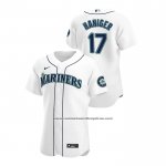Camiseta Beisbol Hombre Seattle Mariners Mitch Haniger Autentico 2020 Primera Blanco