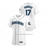 Camiseta Beisbol Hombre Seattle Mariners Mitch Haniger Autentico 2020 Primera Blanco