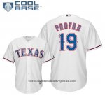 Camiseta Beisbol Hombre Texas Rangers Jurickson Profar Cool Base Primera Blanco