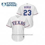 Camiseta Beisbol Hombre Texas Rangers Mike Minor Cool Base Blanco